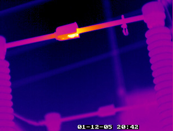Thermal Image of a Faulty Electrical Connection