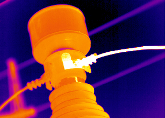 Thermal Image of Bad or Loose Electrical Connection 
